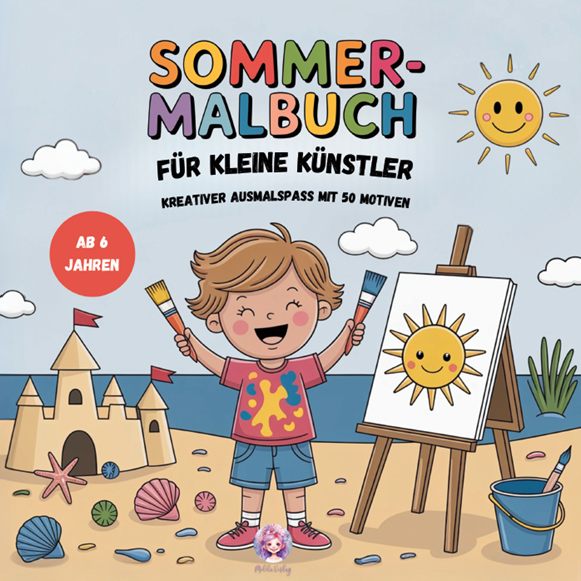 Sommer-Malbuch für kleine Künstler