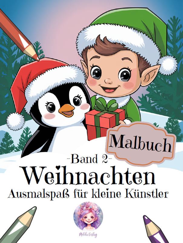 Cover Malbuch Weihnachten Band 02