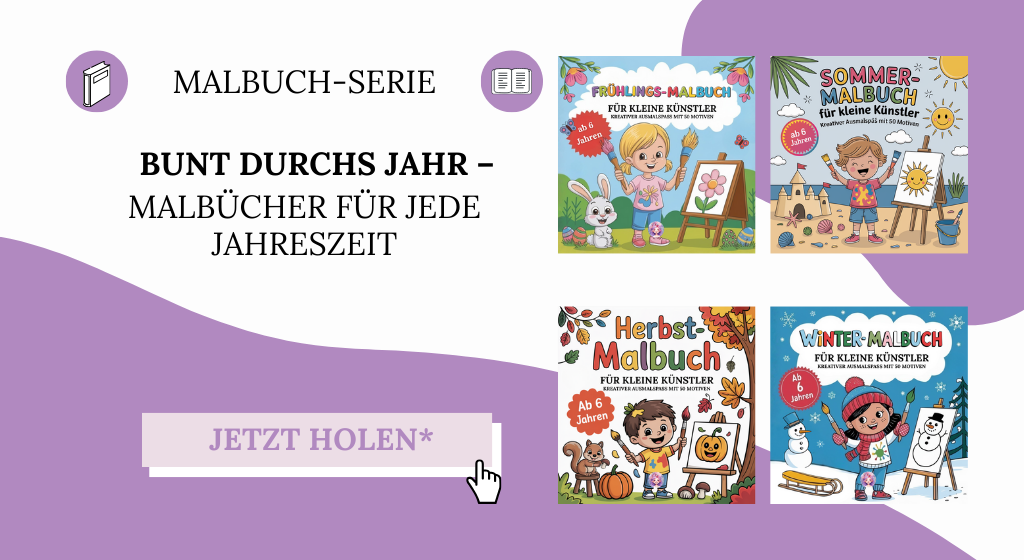 Buchtipp Malbuch-Serie Bunt durchs Jahr - Malbücher für jede Jahreszeit