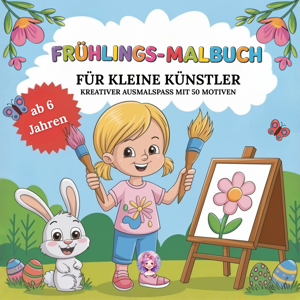 Cover Frühlings-Malbuch für kleine Künstler