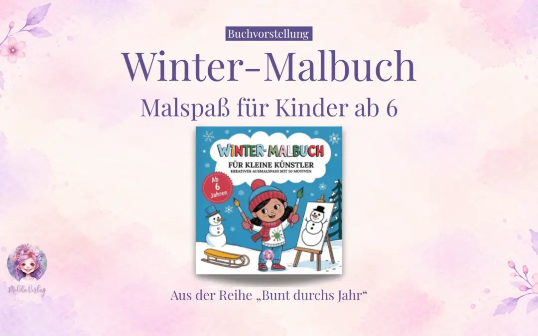 Winter-Malbuch für Kinder ab 6: Ein Blick ins Malbuch mit 50 winterlichen Motiven