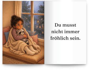 Stark im Herzen_Blick ins Buch_traurig