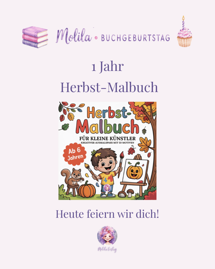 Monatsrückblick September 2026 - Herbst-Malbuch 1 Jahr